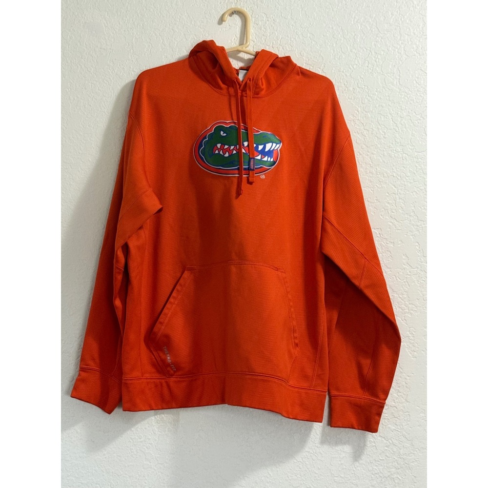 Vintage Nike Team Men's Sz XL Orange University Of Florida Gators Swoosh Hoodie